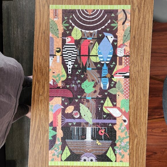 Charley Harper 1000 Piece Jigsaw Puzzle Birducopia Birds Jigsaw Puzzle Bird Blue - Picture 16 of 16